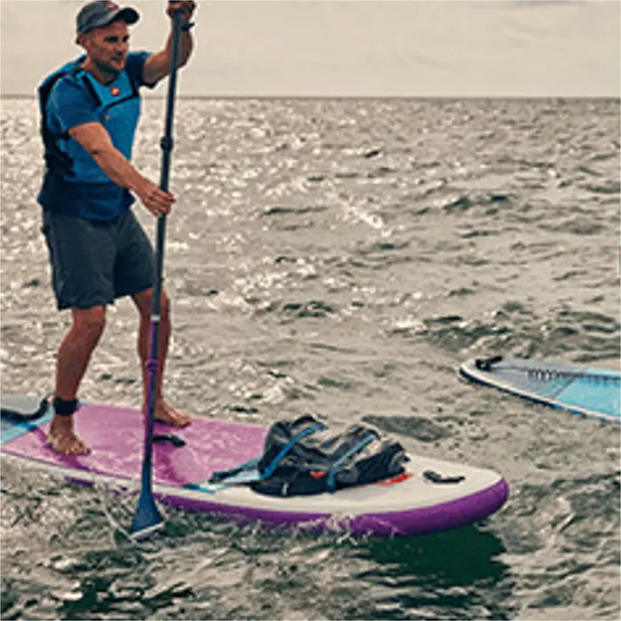 2024 Red Paddle Co 10'6 Ride Stand Up Paddle Board, Bolsa, Palas, Bomba y Correa - Paquete Hybrid Tough Purple